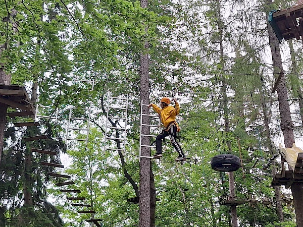 Nervenkitzel pur im Hochseilgarten
